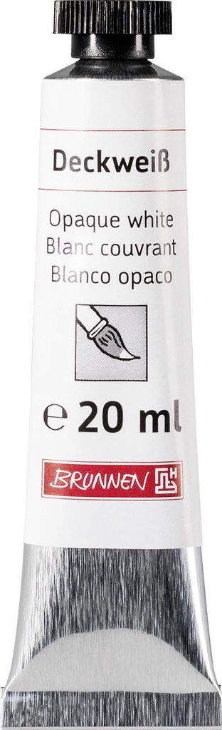 BRUNNEN 1048804 Deckweiss 20ml Produktbild 