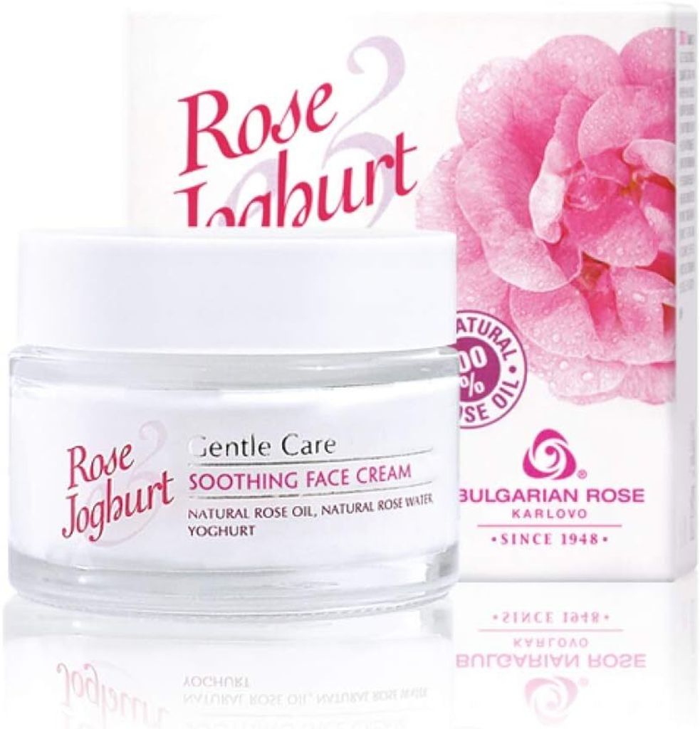 2in1 Rejuvenating and Soothing Face Creams Rose Yogurt with Natural 100% Rose Oil