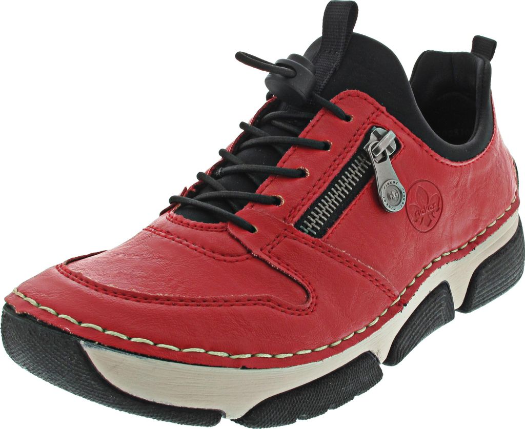 Rieker Damen Sneaker sportlicher Schlupf Halbschuh mit