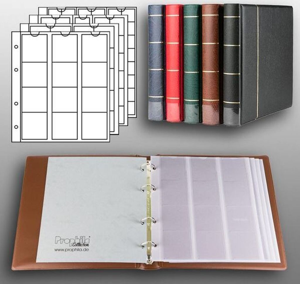 Prophila Collection Münz-Album mit 4 Hüllen für 110 Münzen Produktbild 