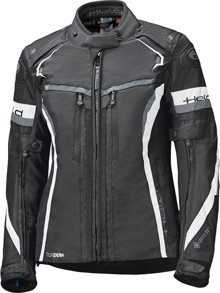 Held Imola ST Damen Gore-Tex Motorrad Textiljacke, schwarz/weiß, 3XL