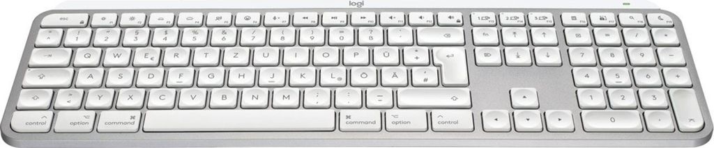 Logitech MX Keys S für Mac - kabellose Tastatur - Pale Gray
