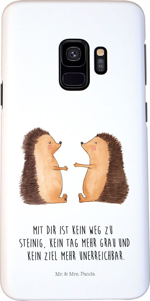 Mr. & Mrs. Panda Samsung Galaxy S9 Handyhülle Igel Liebe - Weiß - Geschenk, Smartphone Hülle, Hochzeit, Freundin, Hochzeitstag, Partner, Handy S...