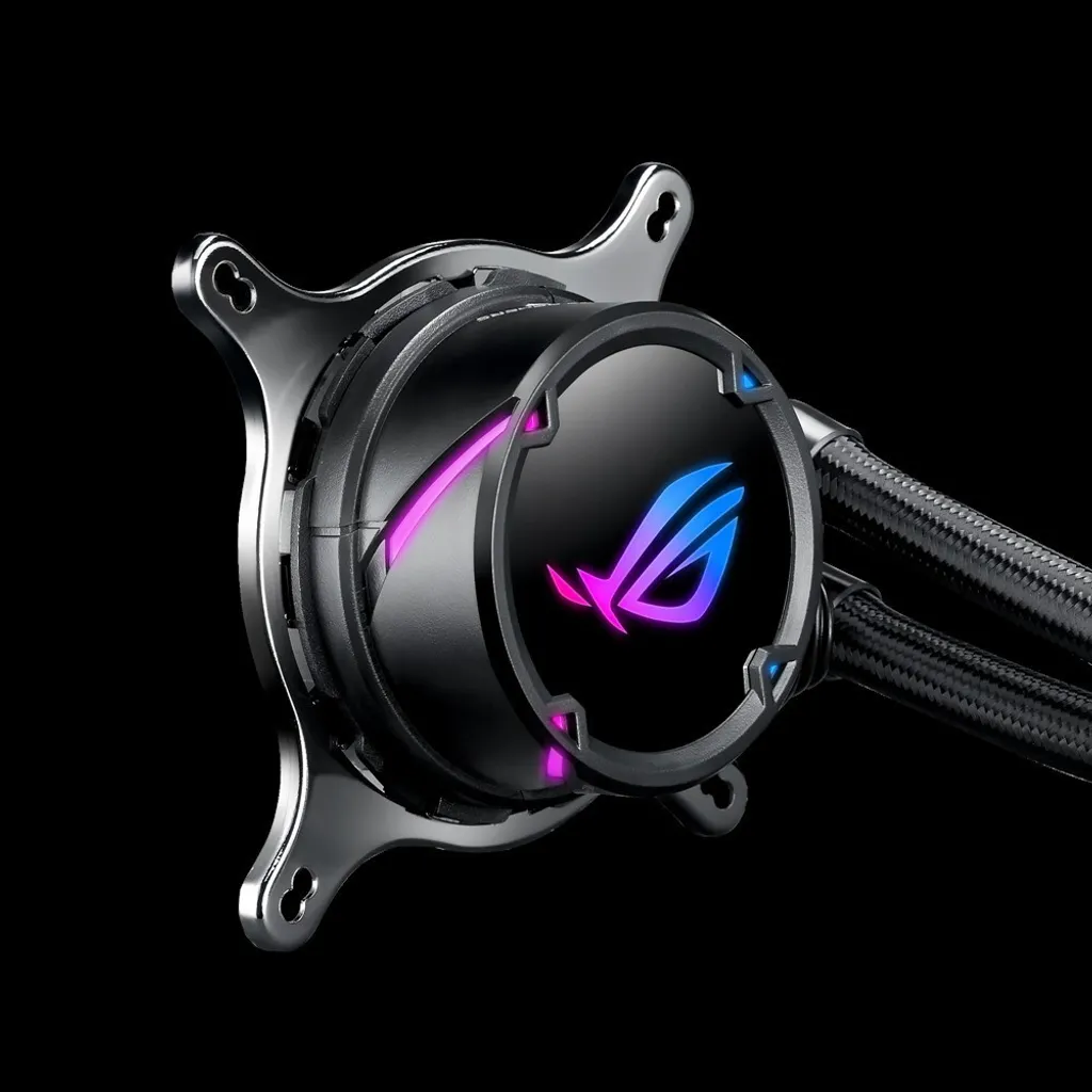 Kit Watercooling Aura Sync RGB Asus ROG Strix LC 240 avec deux ventilateurs - 8