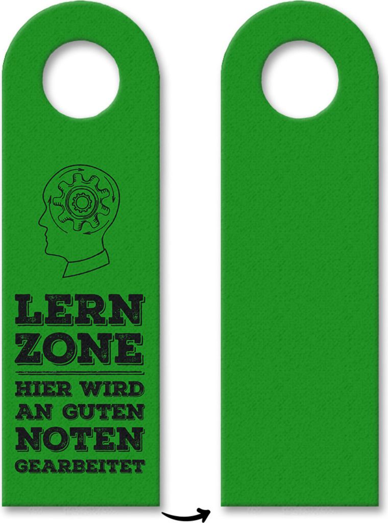 10x Lernzone - Hier wird an guten Noten gearbeitet Türhänger Türanhänger