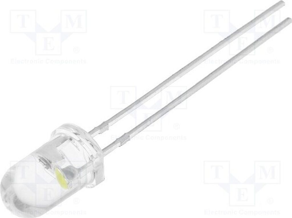 2x LED 5mm 20mA 3000mcd 30° 3,5÷4,8V kaltweiß Linse: transparent OSPW5X31A Specia