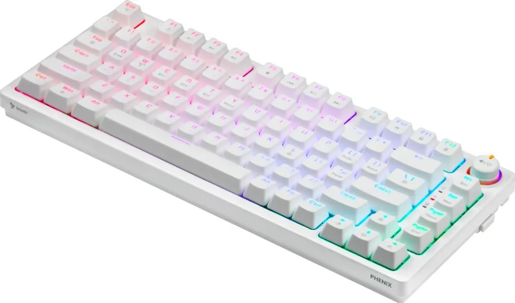 Clavier Gaming Mécanique Bluetooth Savio Phenix Blanc avec Switchs Rouge - 3