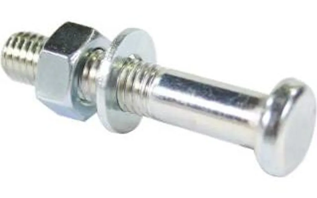 Poteau d'Assise M8x45 en Acier Zingué - Boîte de 12 Pièces Haute Qualité