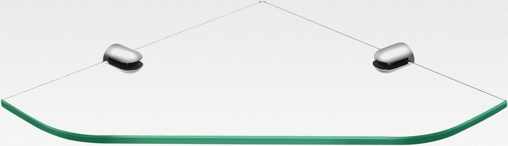Eckregal Glas Duschablage Ecke Glas Glasregal 6mm Hartglas Glasablage für Badezimmer Dusche 1 Stück
