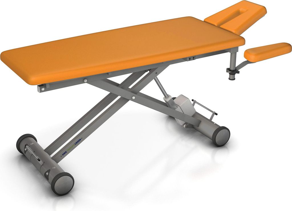 HWK Therapieliegen Elektrische Therapieliege "Solid E4", 65 cm, Mango, Graualuminium