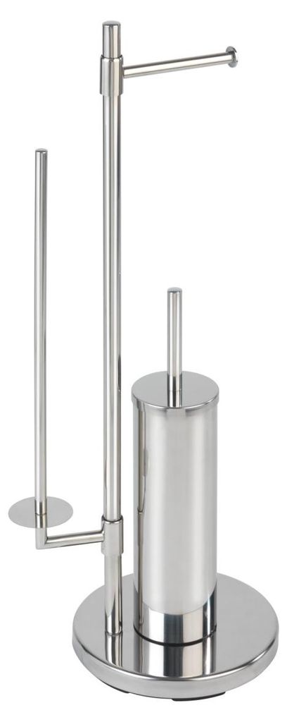 WENKO Stand WC-Garnitur Universalo Neo Edelstahl Toilette Produktbild 