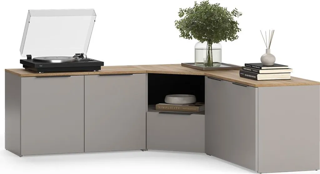 Meuble-paroi Vicco Wido Grège 3 parties - Ensemble TV Model 58550 - 5