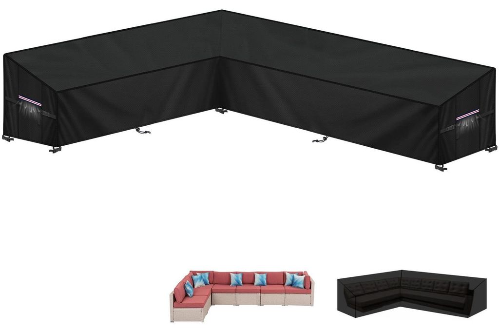 Copertura impermeabile a forma di L per mobili da giardino, Immagine del prodotto 