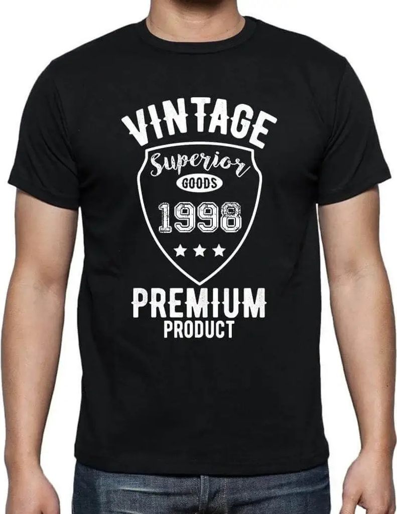 Herren Grafik T-Shirt Vintage Superior Goods Premium Product 1998 Geschenk 26. Geburtstag Jahrestag 26 Jahre Jubiläum 26 Jährige Mann Jahrgang 1998