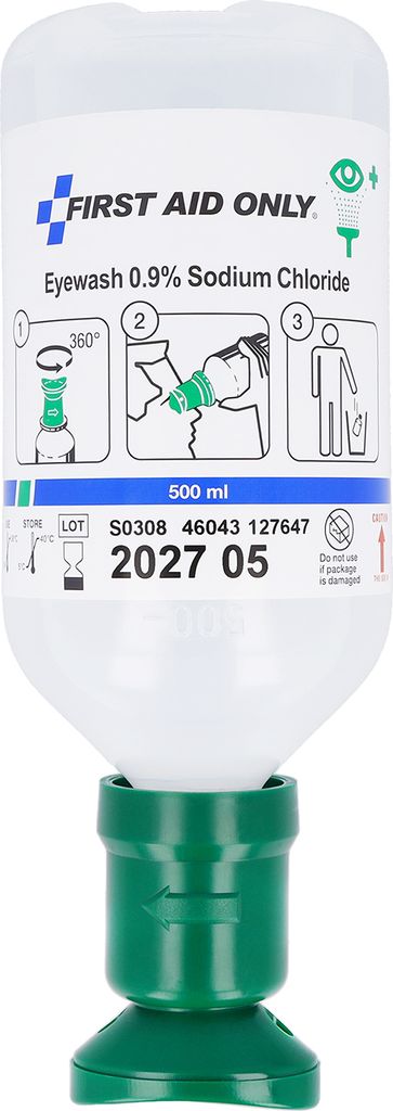First Aid Only Augenspülflasche 500 ml Natriumchloridlösung Produktbild 