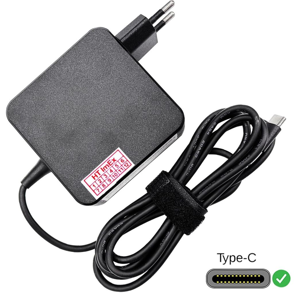 Farbe: schwarz | 65W USB-C Netzteil Ladegerät kompatibel Produktbild 
