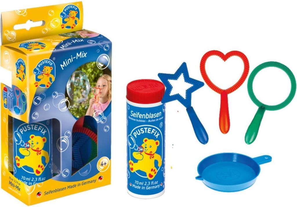 Pustefix - Mini-Mix 3 anneaux à bulles + 70 ml de liquide à Image du produit 