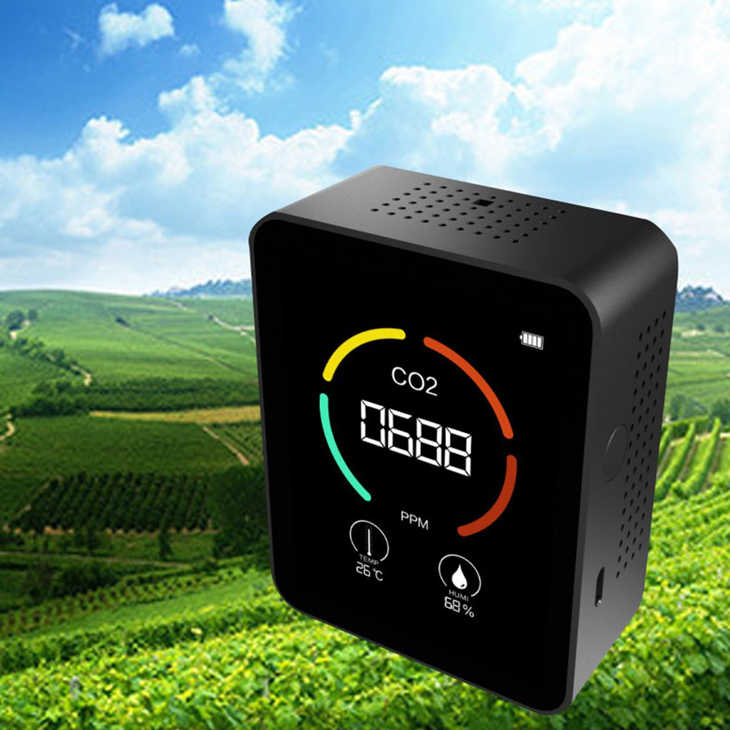 Monitor kvality vzduchu Měřič oxidu uhličitého Digitální Obrázek produktu 2