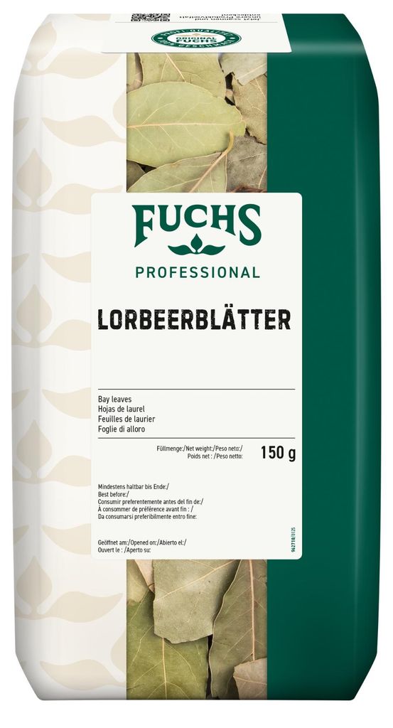 Fuchs Professionele laurierblaadjes, kruidig, licht bitter, Productafbeelding 