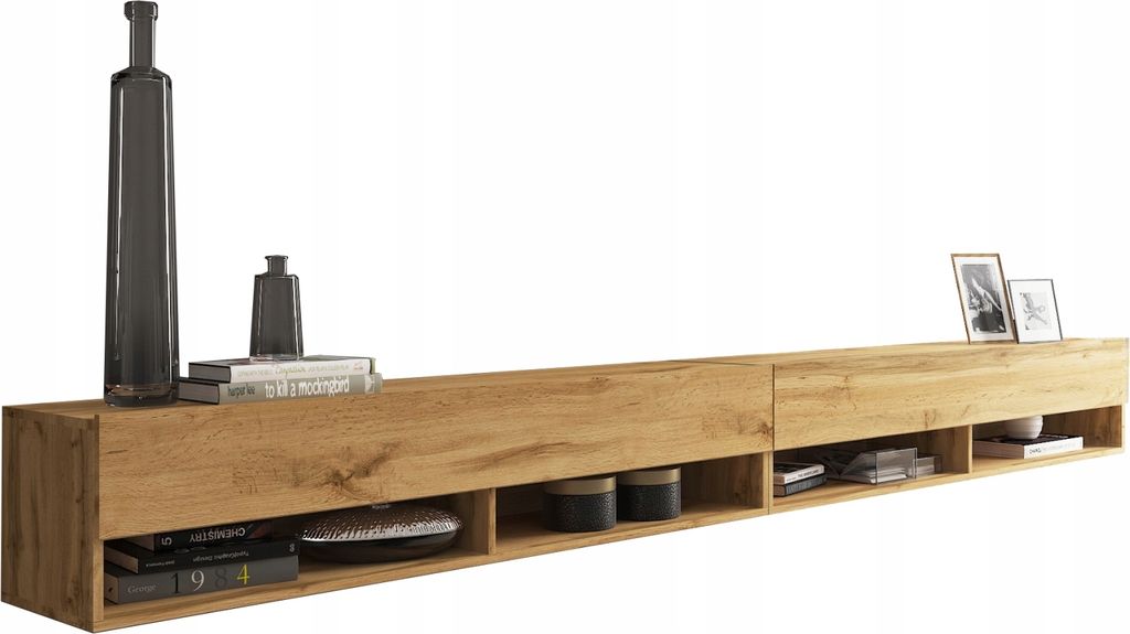 Moderná TV skrinka APOLLO I, nízka doska 280 cm, RTV komoda Obrázok produktu 
