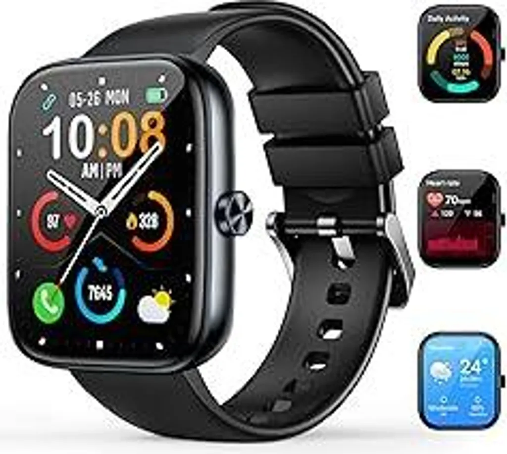 Smartwatch Unisex Nero: Il Regalo Ideale per Sport e Salute 2024