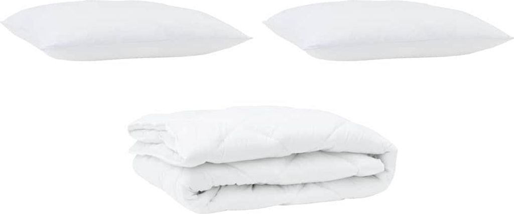 Best Möbel Decke mit Kissen - mit Kissen - 2 pcs - Weiß Mikrofaser - Bettdecken A3376577
