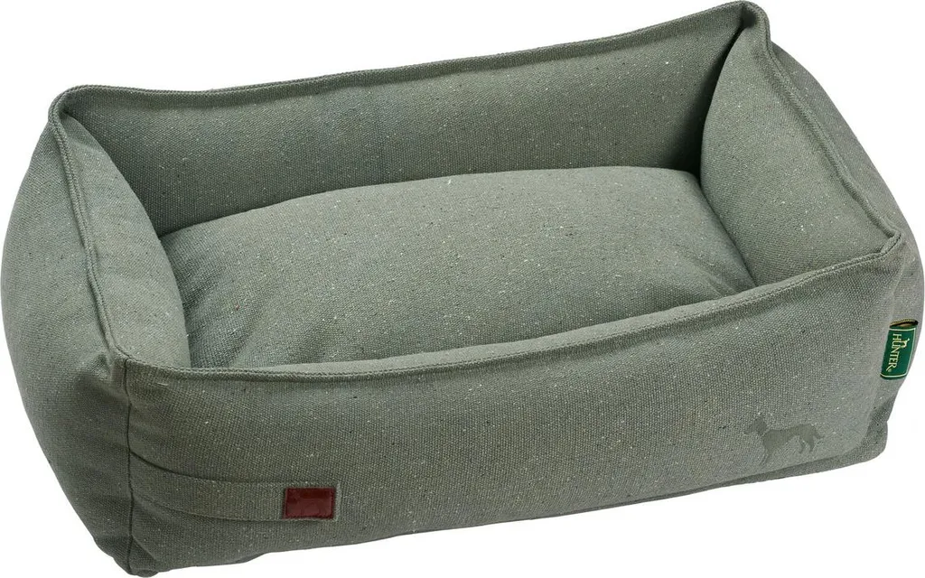Panier canapé pour chien moyen Hunter Belluno Menthe en tissu recyclé