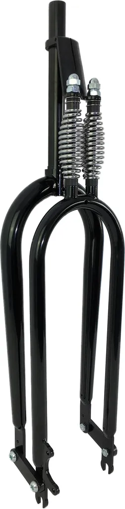 Fourche suspendue type Monark pour Fat Bike avec pivot de 1 pouce noir
