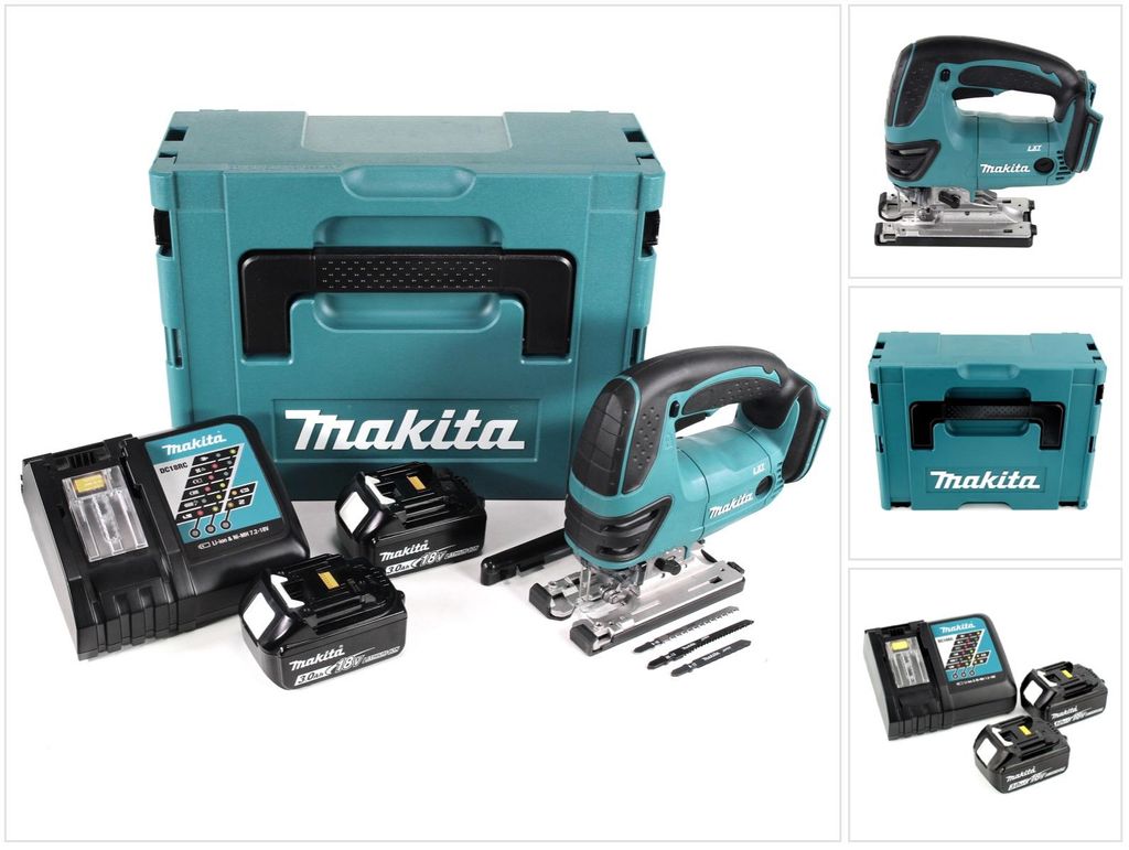 Wyrzynarka akumulatorowa Makita DJV 180 RFJ 18V + 2x Zdjęcie produktu 