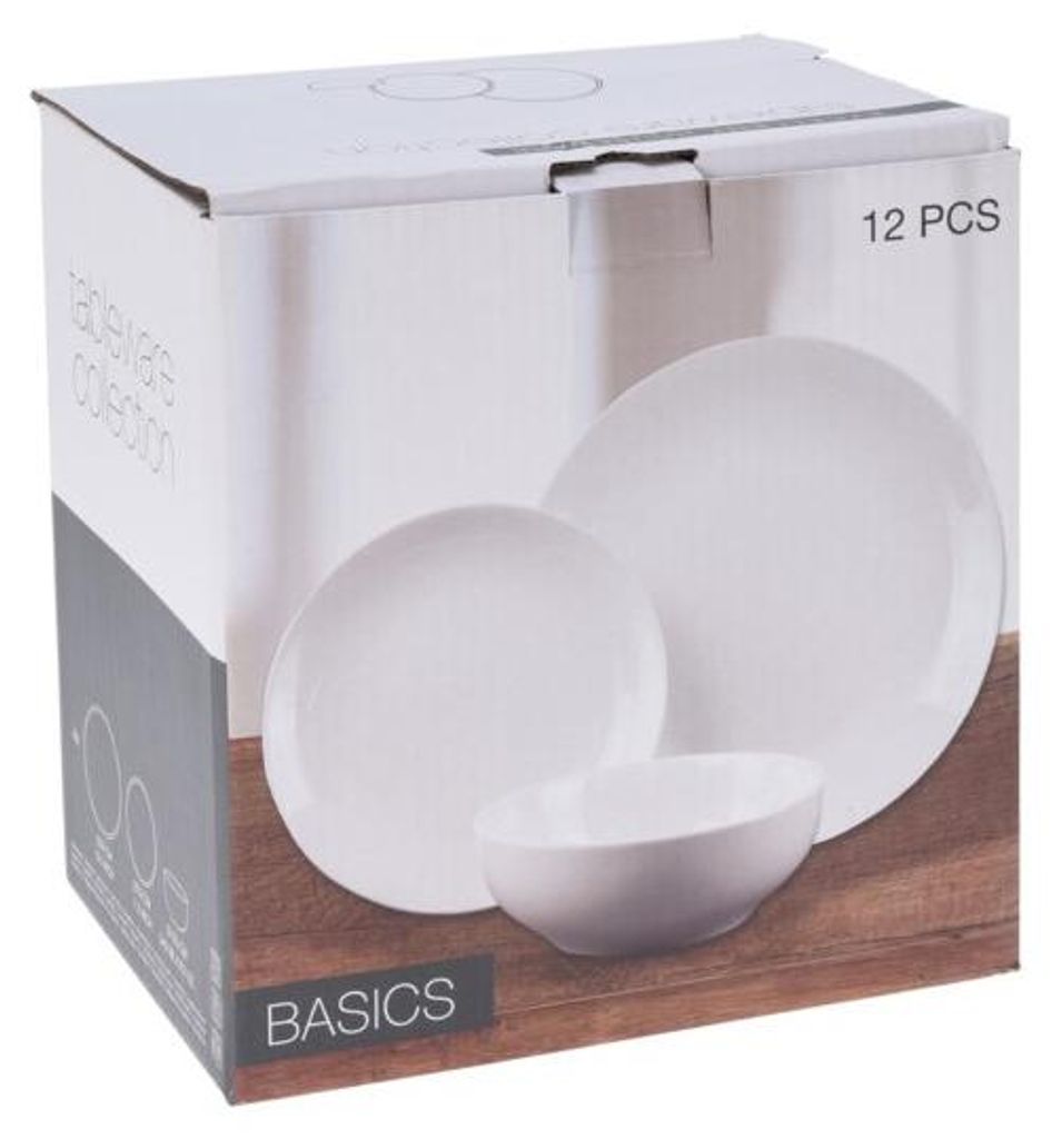 Ensemble de vaisselle Excellent Houseware, porcelaine, 12 Image du produit 