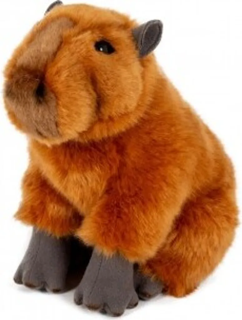 Peluche Capybara douce de 25cm, doudou lavable de sécurité 0m+