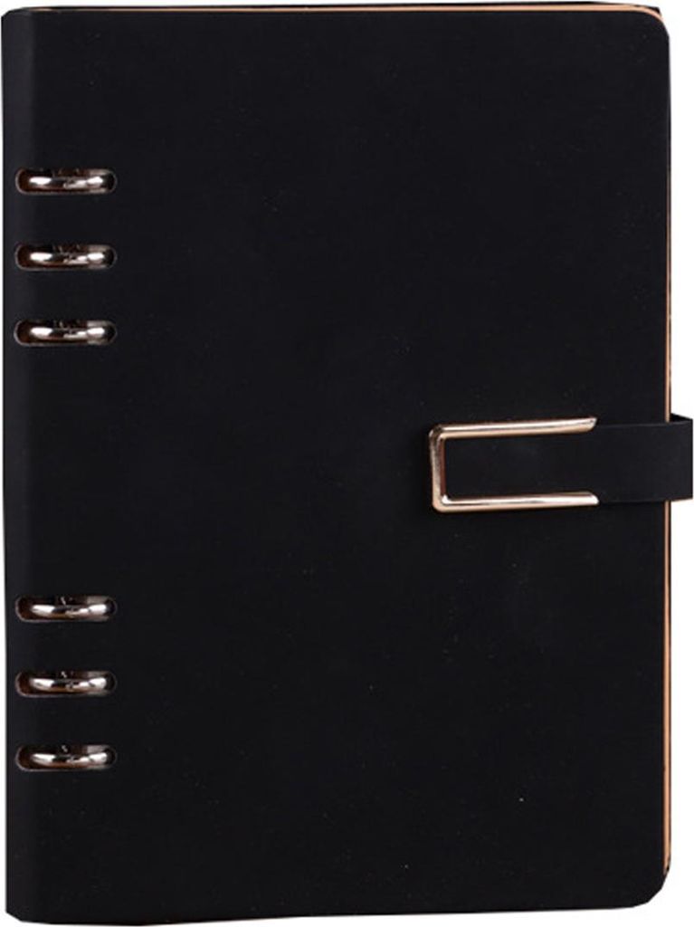 Notizbuch für Büro und Studenten, lose Blätter, Kunstleder, 6 Ringe