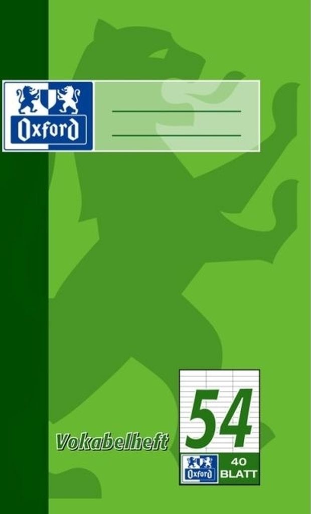 Vokabelheft A5 40 Blatt Lineatur 54 (3 Spalten) 90 g/qm Packung mit 10 Stück