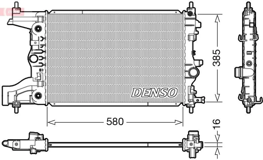 Refroidissement Moteur pour Opel Astra J : Radiateur DENSO DRM20005