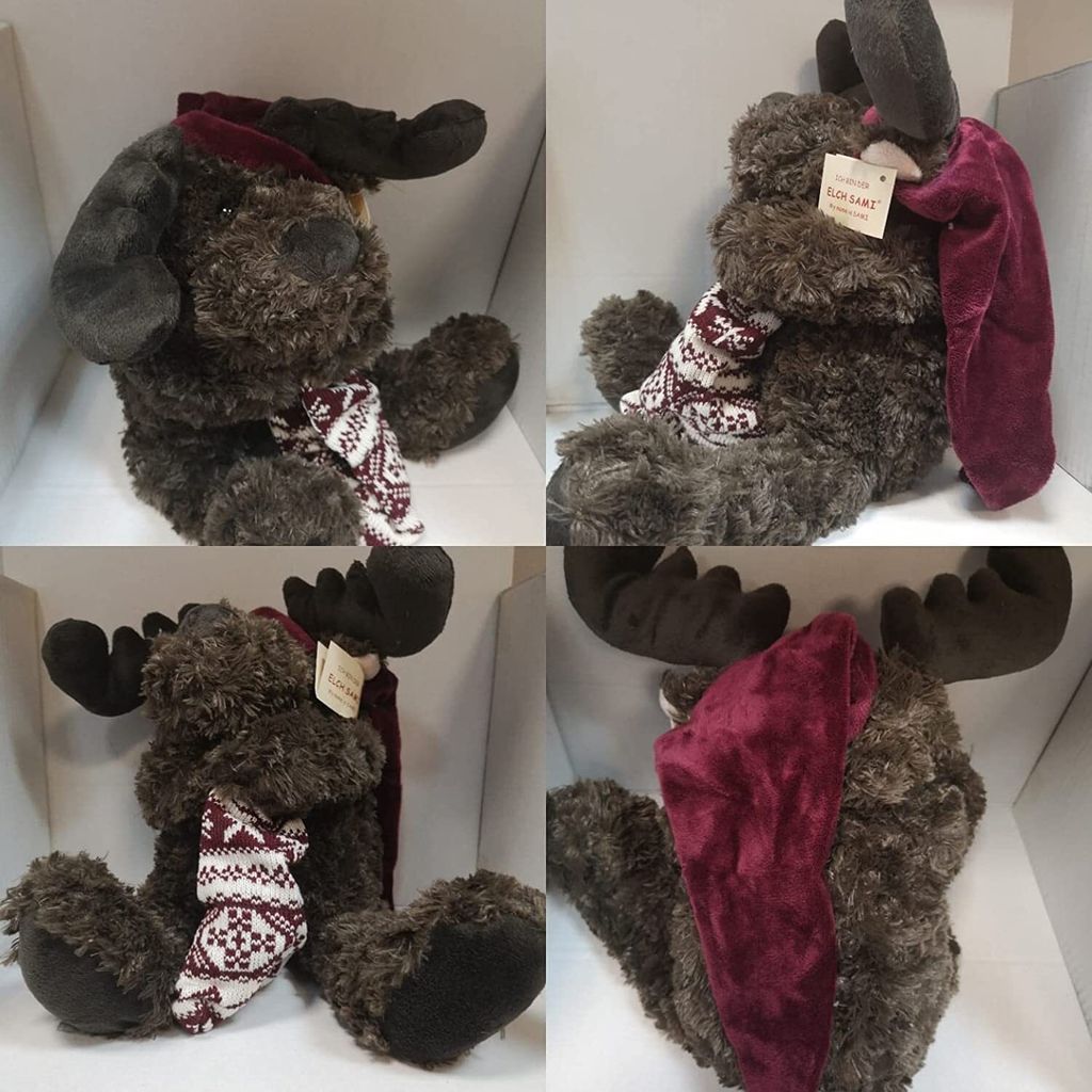 Inware Kuscheltier Schmusetier Elch Sami braun 25 cm