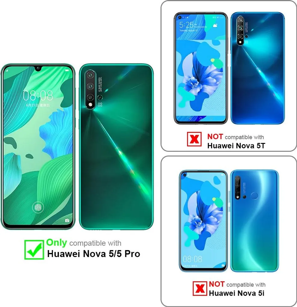 Cover Huawei NOVA 5 PRO Cadorabo Blu - Protezione TPU Flessibile Slim - 2