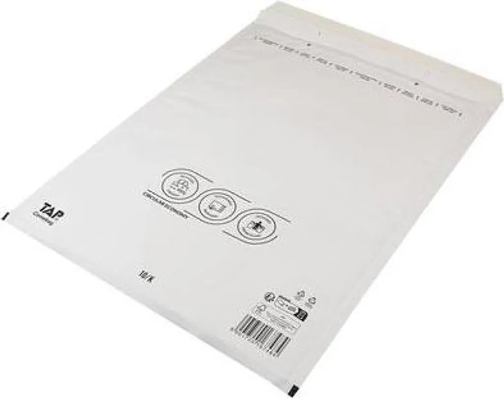 Pochette d'expédition à bulles 350x470mm DIN C3 blanc fermeture SK