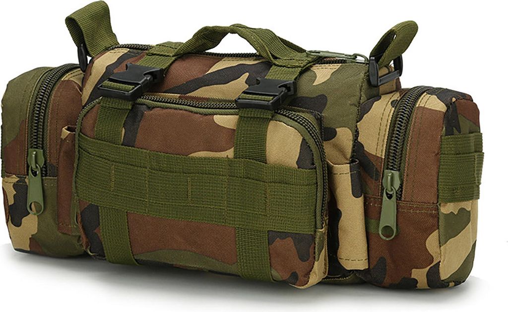 Camping-Gürteltasche mit verstellbarem Schultergurt, großes Fassungsvermögen, mehrere Taschen, wasserdicht, multifunktionaler Camping-Taschen-Ru...