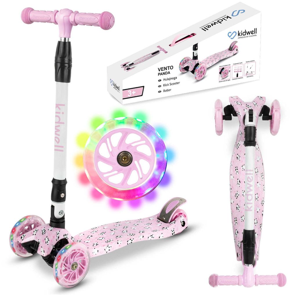 COIL Kinderroller, Dreiradscooter, Tretroller, Dreirad-Balance-Roller, Cityroller, VENTO, ABEC-7-Lager, 3-stufige Lenkradverstellung, LED-Räder, P...