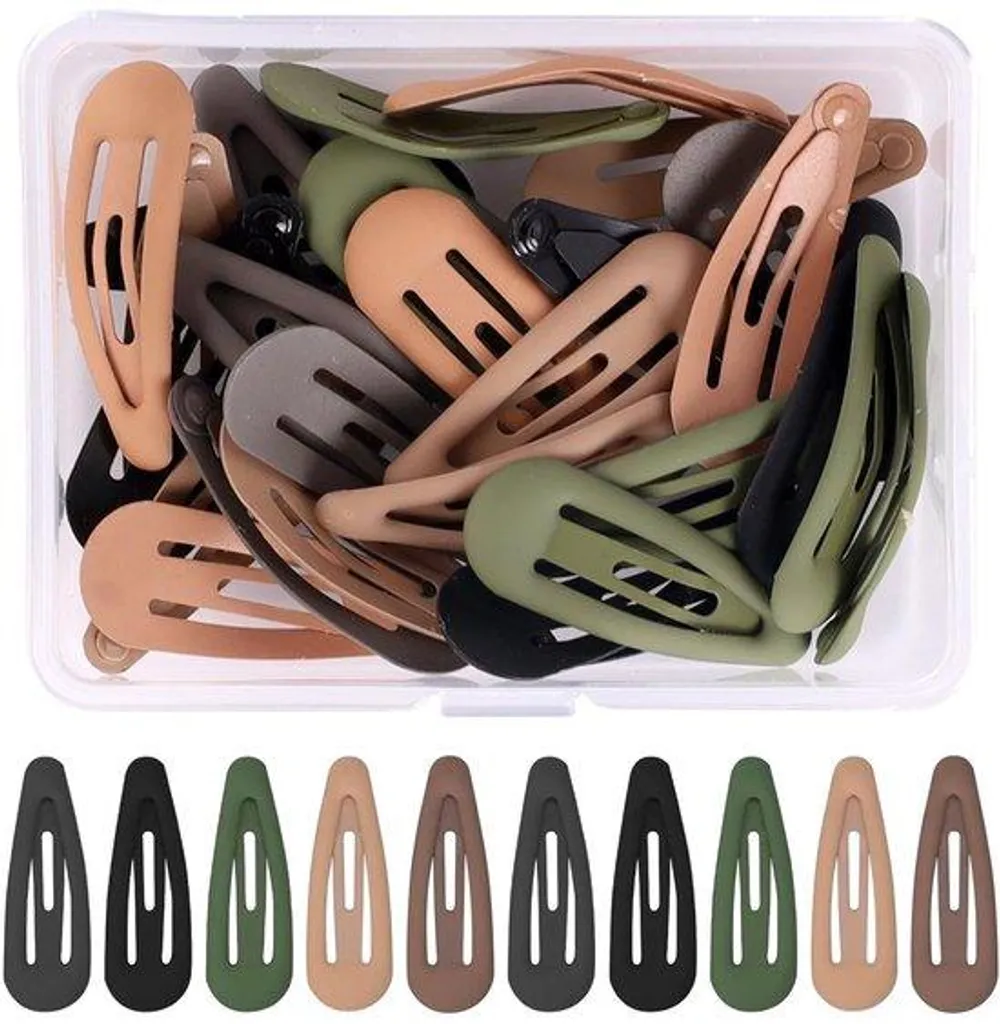 Fixez vos mèches rebelles avec ce lot de 30 barrettes métal de 3 cm