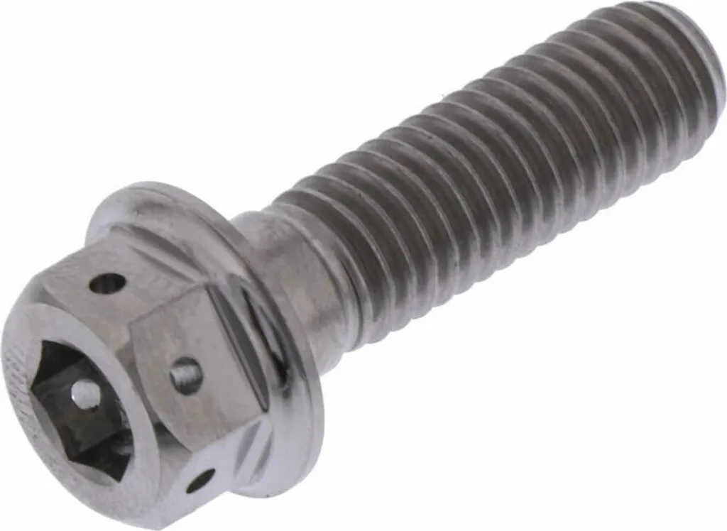 Vis titane Dualdrive JMP racing M8x1,25 28mm lisse pour moto de sport