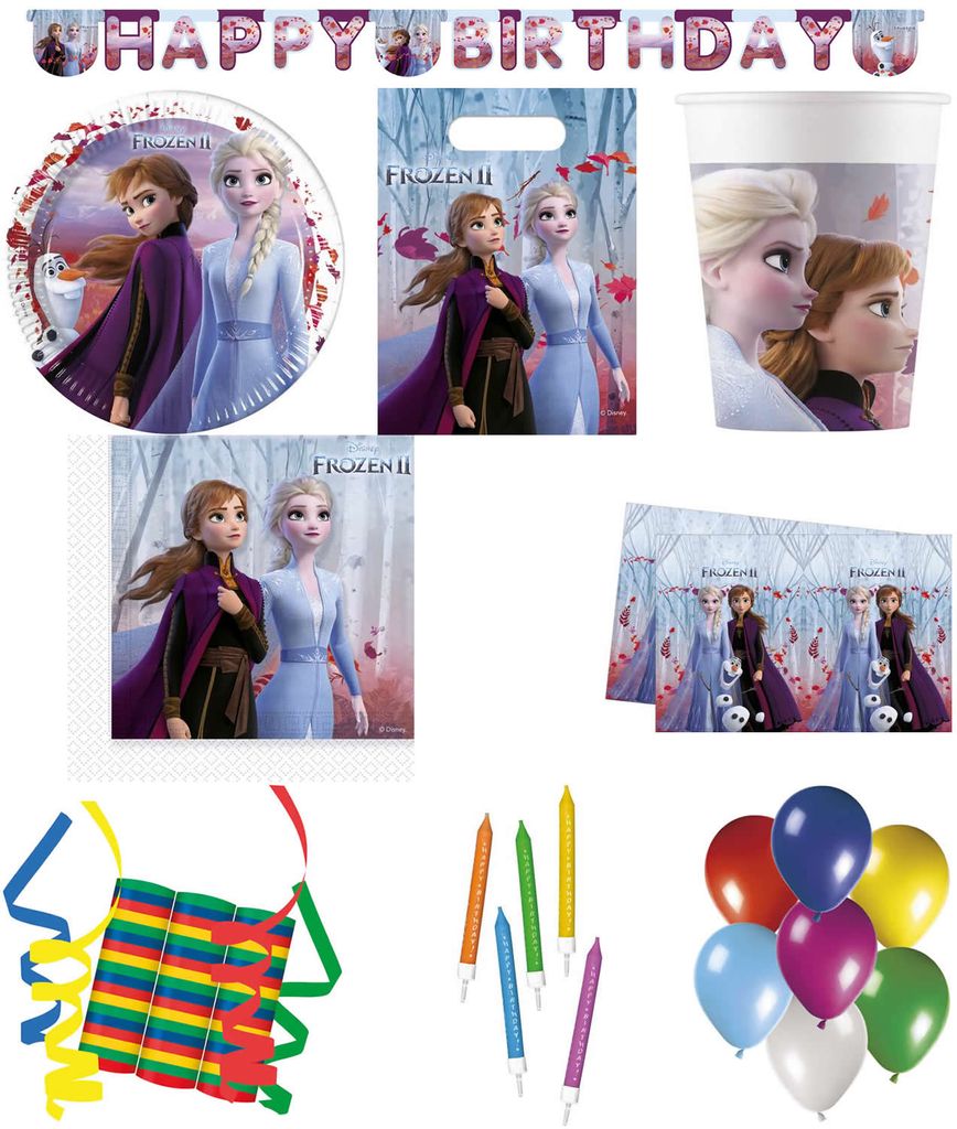 Kinder-Geburtstag Party Deko Feier Fete Motto Frozen Sparkle
