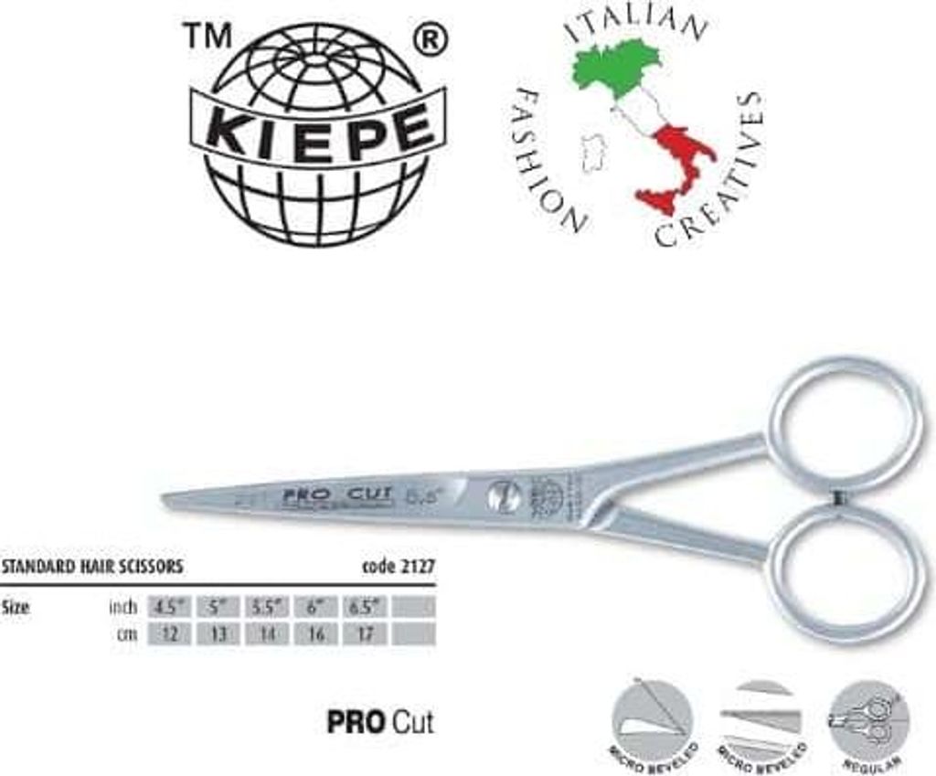 Forbici da barbiere 6" KIEPE PRO CUT Immagine del prodotto 