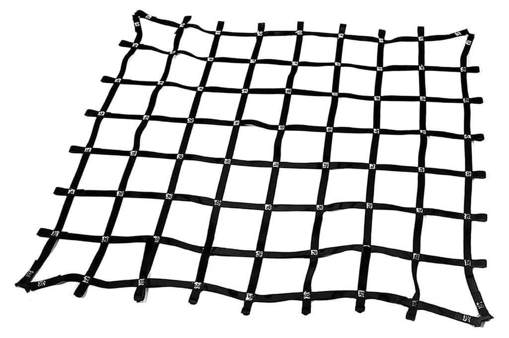 Hochleistungs-Polyester-Ladungsnetzgurte - Elastisches Hebe- und Sicherungsnetz, reißfestes Gartenkletternetz für industrielle Be- und Entladewer...