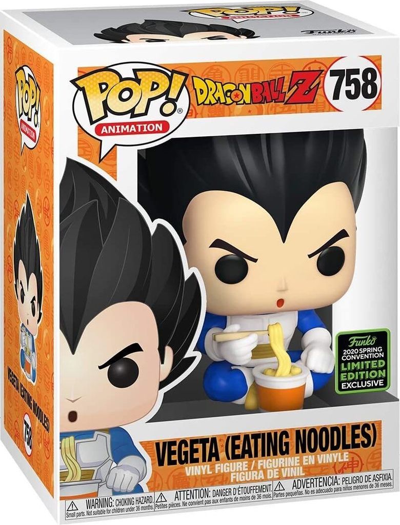 Dragon Ball Z - Vegeta (Eating Noodles) 758 2020 Spring Convention Limited Edition Exclusive - Funko Pop! - Vinyl Figur