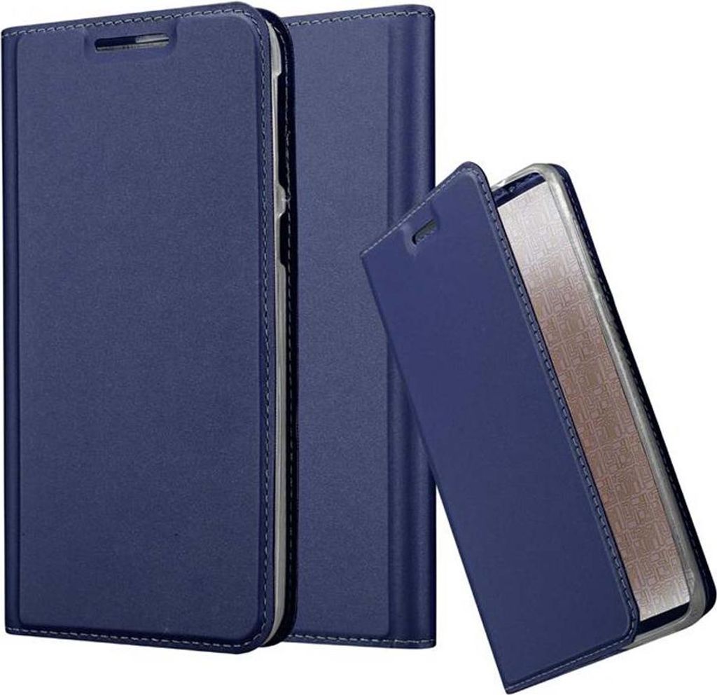 Cadorabo Handyhülle für HTC Desire 820 Schutz Hülle in Blau Cover Etui Book Case Booklet