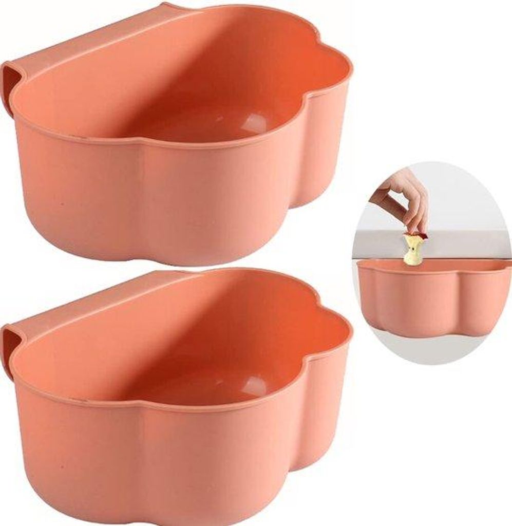 Zwei Küchenmüllbehälter, Küchenablage, hangende Müllcontainer, Organikum-Empfänger, Küchenmüllbehälter für Hausmüll, hangende Müllconta...