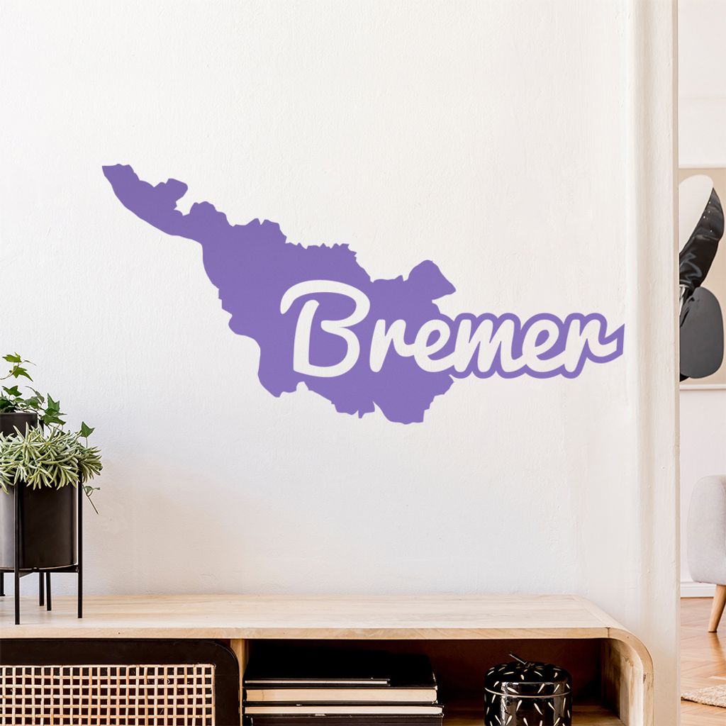 Bremen Bremer Herkunft Wandtattoo Wandaufkleber Wall Sticker - Dekoration, Küche, Wohnzimmer, Schlafzimmer, Badezimmer