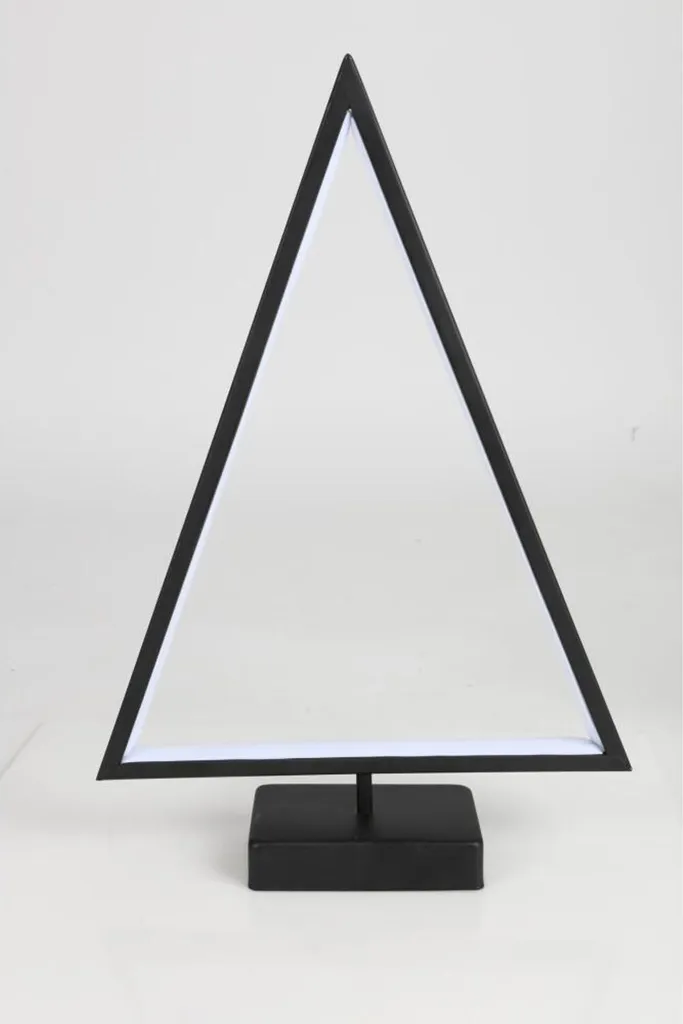 Décoration de Noël LED Sapin Design Triangle H41cm Set de 8 Pièces Top