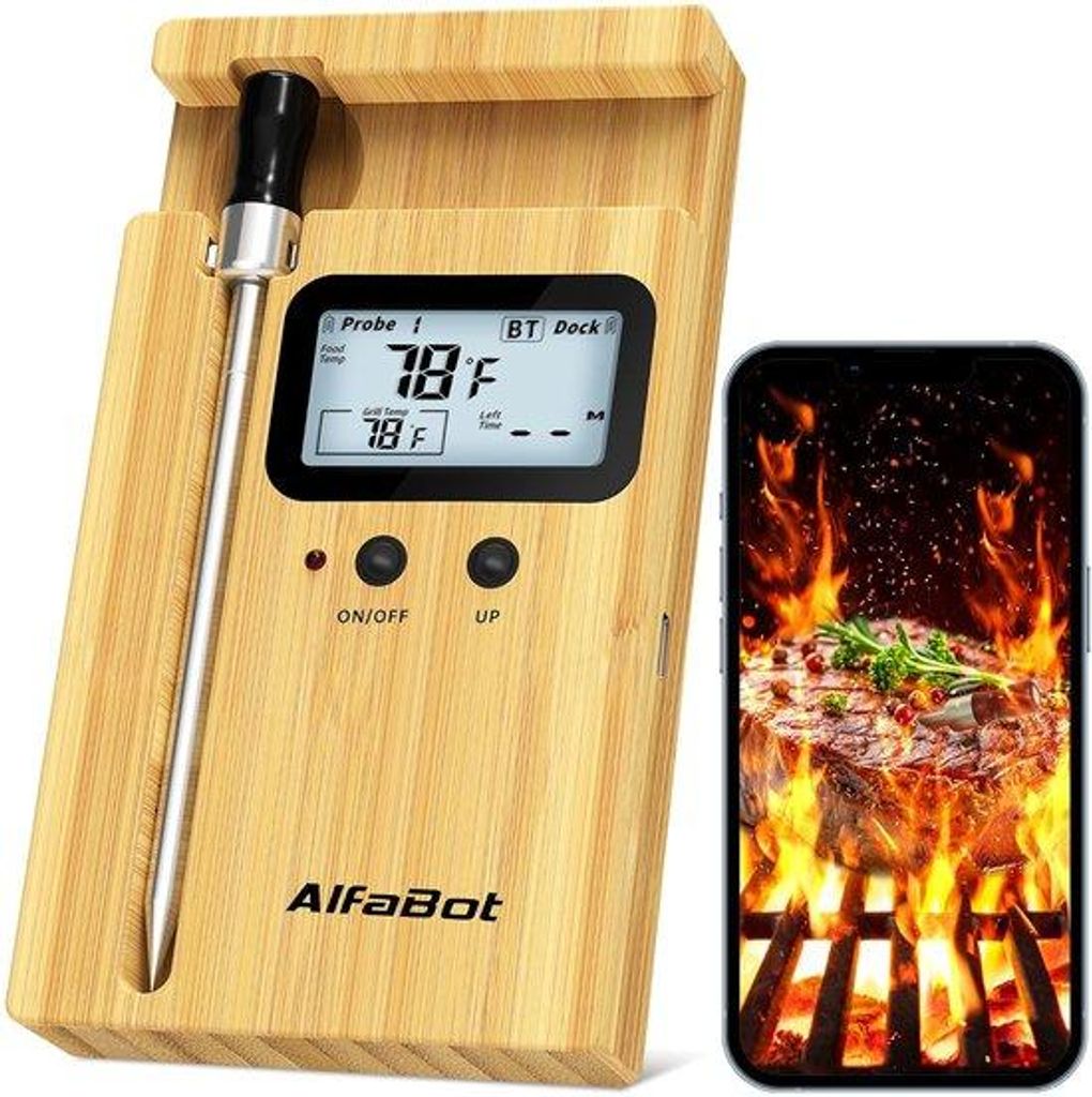 Drahtlose Fleischthermometer Bluetooth bis 160m Reichweite